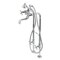 Kingston Brass CCK226K1 Freestanding Clawfoot Tub Faucet Package with Supply Line, Polished Chrome CCK226K1 - alternate 1